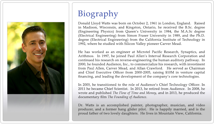 Lloyd Watts Biography Page. 